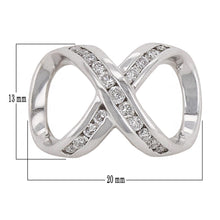 Load image into Gallery viewer, 14k White Gold 0.28ctw Diamond Floating Infinity Love Slide Pendant