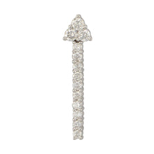 Load image into Gallery viewer, 18k White Gold 0.60ctw Diamond Modern Linear Floating Pendant