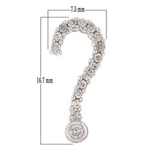 Load image into Gallery viewer, 14k White Gold 1/4ctw Diamond Question Mark Shaped Floating Pendant