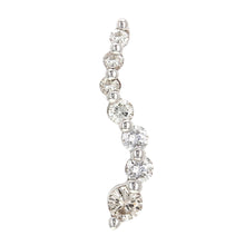 Load image into Gallery viewer, 14k White Gold 0.40ctw Diamond Wavy Linear Invisible Pendant