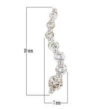 Load image into Gallery viewer, 14k White Gold 0.40ctw Diamond Wavy Linear Invisible Pendant