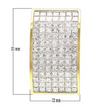 Load image into Gallery viewer, 18k Yellow Gold 2.40ctw Princess Cut Diamond Slide Pendant
