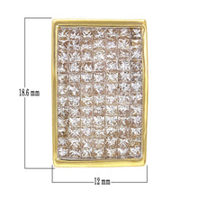 Load image into Gallery viewer, 14k Yellow Gold 1.68ctw Princess Cut Diamond Channel Slide Pendant