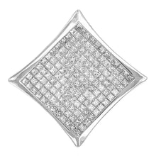 Load image into Gallery viewer, 18k Yellow Gold 2.21ctw Princess Cut Diamond Floating Pendant