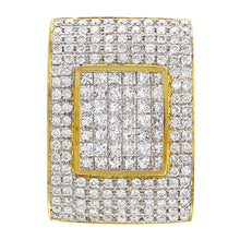 Load image into Gallery viewer, 18k Yellow Gold 2.30ctw Mixed Diamond Channel Slide Pendant
