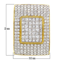Load image into Gallery viewer, 18k Yellow Gold 2.30ctw Mixed Diamond Channel Slide Pendant