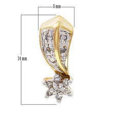 Load image into Gallery viewer, 10k Yellow Gold 0.20ctw Diamond Star Cluster Petite Pendant