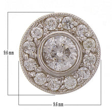 Load image into Gallery viewer, 14k White Gold 1/2ctw Brilliant Cut Diamond Halo Circle Floating Pendant