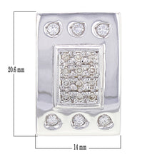 Load image into Gallery viewer, 14k White Gold 1/2ctw Brilliant Cut Diamond Slide Floating Pendant