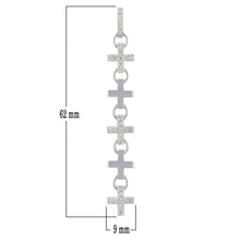 Load image into Gallery viewer, 18k White Gold 1/4ctw Brilliant Cut Diamond Pave Dangle Cross Pendant