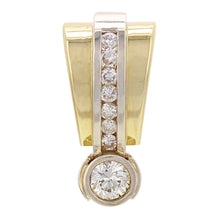 Load image into Gallery viewer, 14k Yellow Gold 0.85ctw Diamond Bezel Slide Pendant