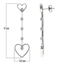 Load image into Gallery viewer, 14k White Gold 0.20ctw Diamond Linear Dangle Drop Earrings