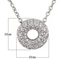 Load image into Gallery viewer, 18k White Gold 1/2ctw Diamond Floating Circle Pendant Necklace
