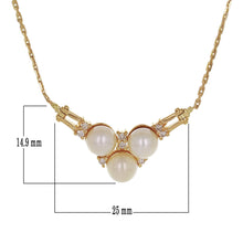Load image into Gallery viewer, Italian 14k Yellow Gold 6mm White Cultured Pearl &amp; 0.20ctw Diamond Necklace, 18&quot;