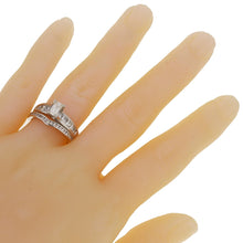 Load image into Gallery viewer, 14k White Gold 1 1/2ctw Mixed Cut Diamond Engagement &amp; Wedding Ring Set