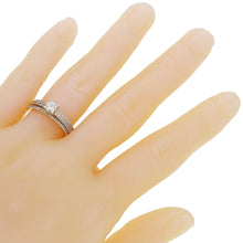 Load image into Gallery viewer, 14k Yellow Gold 1ctw Diamond Pave Matching 3 Piece Bridal Ring Set