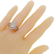 Load image into Gallery viewer, 14k White Gold 2ctw Marquise Diamond  Engagement Triple Row Split Ring