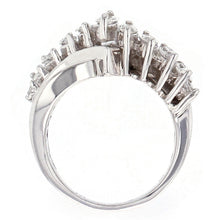 Load image into Gallery viewer, 14k White Gold 2 1/2ctw Diamond Waterfall Cocktail Ring