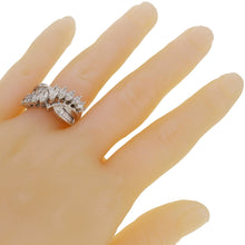 Load image into Gallery viewer, 14k White Gold 2 1/2ctw Diamond Waterfall Cocktail Ring