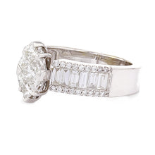 Load image into Gallery viewer, 14k White Gold 1 1/2ctw Mixed Cut Diamond Engagement Ring