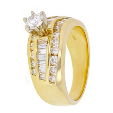Load image into Gallery viewer, 14k Yellow Gold 1.87ctw Diamond Channel Engagement Ring