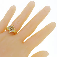 Load image into Gallery viewer, 14k Yellow Gold 3/4ctw Baguette Diamond Engagement Ring Setting