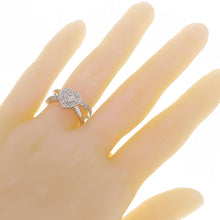 Load image into Gallery viewer, 18k White Gold 0.31ctw Diamond Love Heart Split Ring