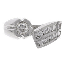 Load image into Gallery viewer, 14k White Gold 1ctw Diamond Modern Bypass Ring