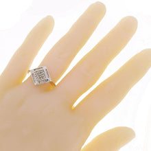 Load image into Gallery viewer, 14k White Gold 1/2ctw Mixed Cut Diamond Square Ring