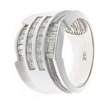 Load image into Gallery viewer, Men&#39;s 14k White Gold 1.06ctw Diamond Channel Ring