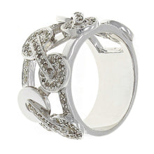 Load image into Gallery viewer, 14k White Gold 1/2ctw Diamond Pave Circle Band