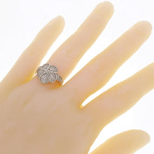 Load image into Gallery viewer, 14k White Gold 0.65ctw Diamond Pave Flower Ring