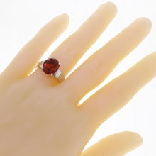 Load image into Gallery viewer, 14k White Gold 6.75ctw Rhodolite Garnet Solitaire Ring