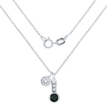 Load image into Gallery viewer, 10k White Gold &amp; 0.43 Cttw Diamond Multi-Charm Pendant Necklace (H-I Color, I1-I2), 18&quot; (Multiple Colors)