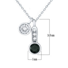 Load image into Gallery viewer, 10k White Gold &amp; 0.43 Cttw Diamond Multi-Charm Pendant Necklace (H-I Color, I1-I2), 18&quot; (Multiple Colors)