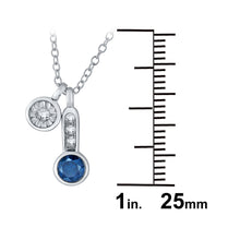 Load image into Gallery viewer, 10k White Gold &amp; 0.43 Cttw Diamond Multi-Charm Pendant Necklace (H-I Color, I1-I2), 18&quot; (Multiple Colors)