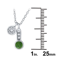 Load image into Gallery viewer, 10k White Gold &amp; 0.43 Cttw Diamond Multi-Charm Pendant Necklace (H-I Color, I1-I2), 18&quot; (Multiple Colors)