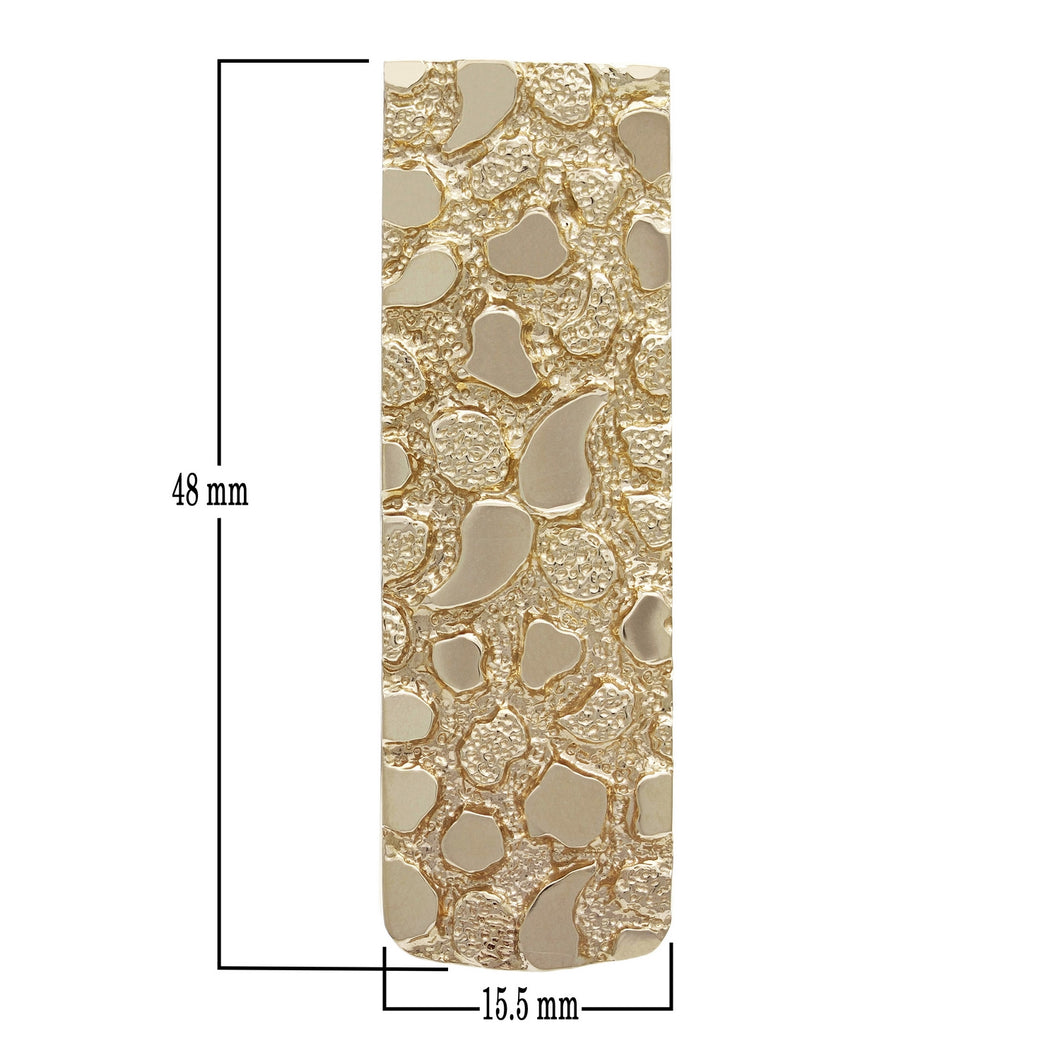 14k Yellow Gold Money Clip Brooch